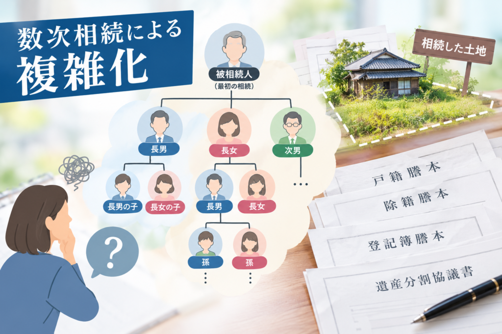 数次相続による複雑化