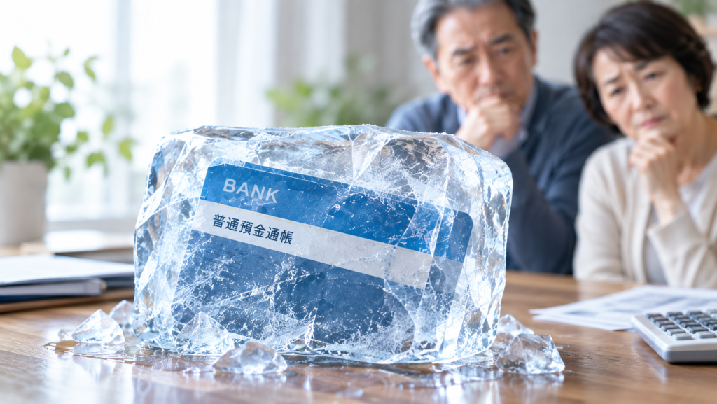凍結された銀行口座