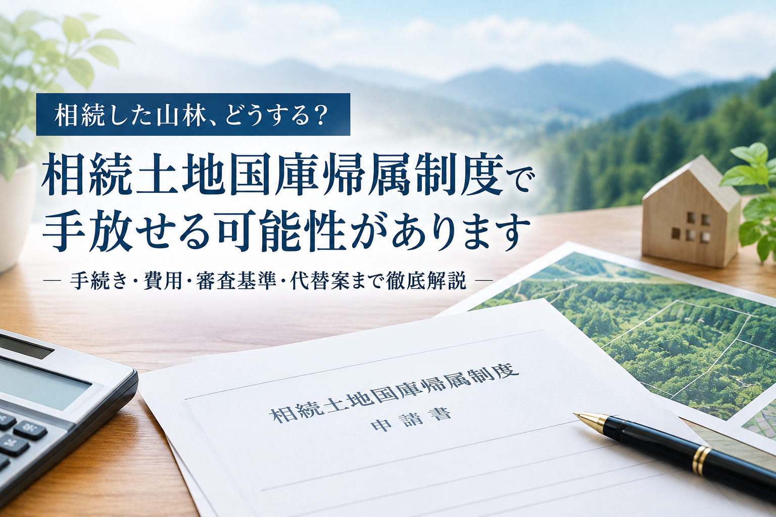 山林の土地、国庫帰属制度で手放せる可能性があります